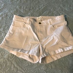 White denim H & M shorts size 10